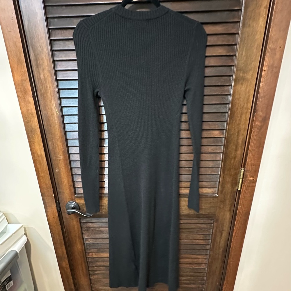 Caara Black Ribbed Sweater Dress - Picture 5 of 9